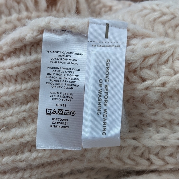 LOFT Soft Pink Alpaca Blend Sweater Size Small - Picture 9 of 9